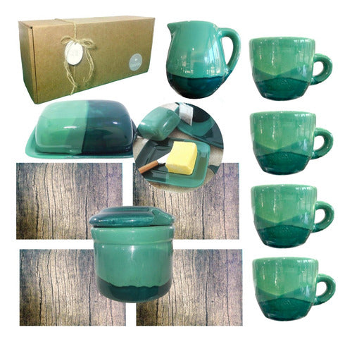 Consentido Set Desayuno Taza Cerámica Artesanal Regalo Kit Caja Kvjp050 0