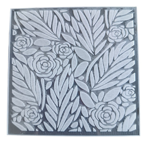 Acrylic Texture Stamper Roses Flowers 2 0