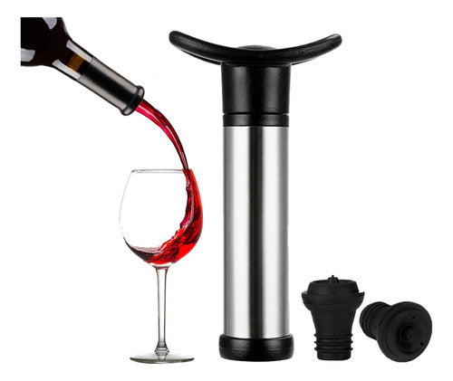 SM Import Vacuum Pump for Wine Bottle with Air-Suction Corks 0