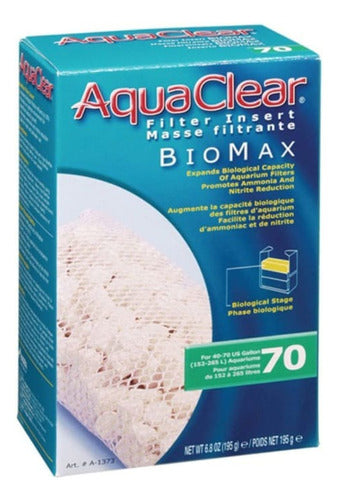 Repuesto Filtro Aquaclear 70 Bio-max Zeolita 125 Grs Acuario 0