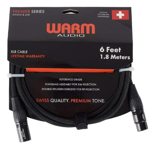 Warm Audio Premium XLR 6 Cable 1.8 Meters 0