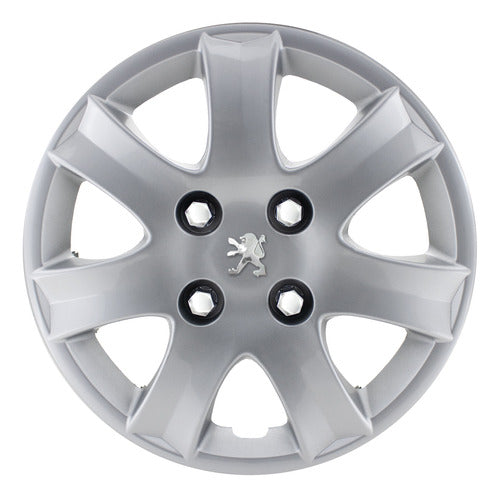 Fundicar 14" Wheel Cup for Peugeot 207 and 206 with Logo 0