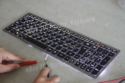 Lenovo 100% Positivo Dk Retroiluminado Sueca Nordic Teclado Para Le 3