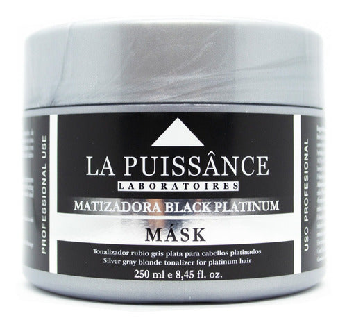 La Puissance Black Shampoo + Máscara Pelo Rubio Gris 3c 3