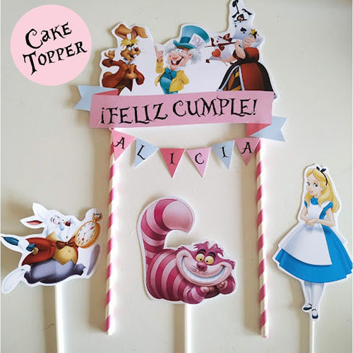 Alice in Wonderland Cake Topper Decoration 1