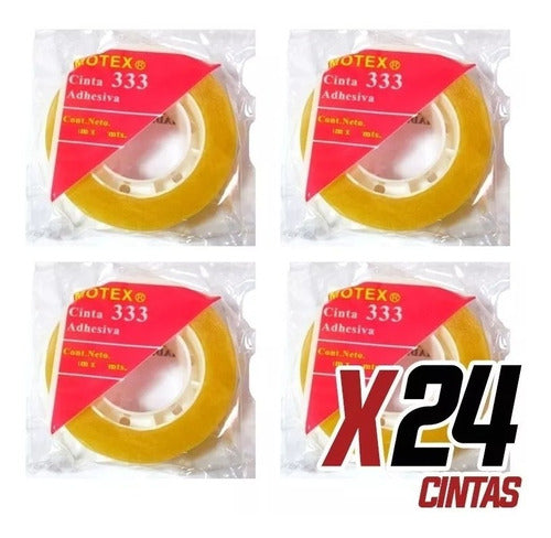 Motex Cinta Adhesiva De 12mm X 30mts Caja X 24 - Primera Calidad 1