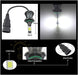 2pcs LED Light 9005/9006 White COB Bulb Still/Flash Mode Kit 2