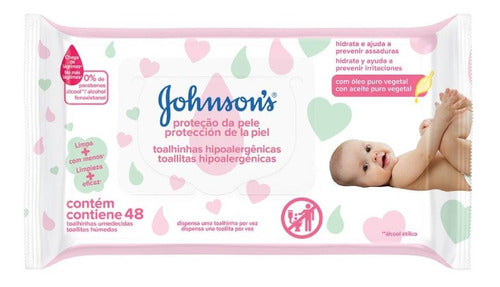 Johnsons Baby Extra Cuidado Toallitas Humedas X48 X3 Packs 0