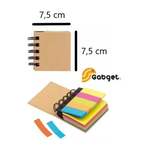 Gabget Memo Pad with Fluorescent Sticky Notes - Organize Your Office 2