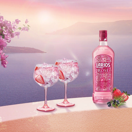 Larios Rosé Mediterranean Gin Box X6u 700ml Premium 3