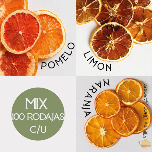 Dried Orange, Grapefruit, and Lemon Slices - 100 Units Each 0