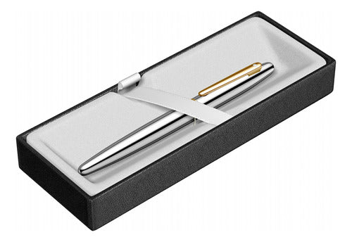 Sheaffer VFM Medalist Roller Pen with Gold Clip in Case 0