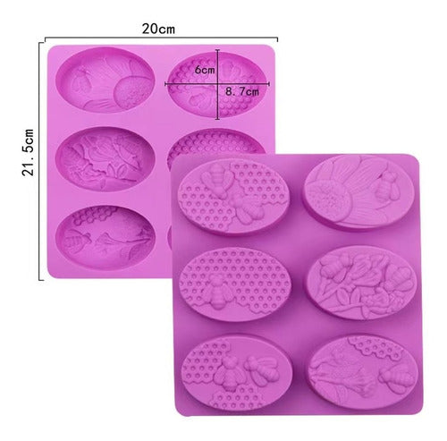 Molde En Silicona Para Jabones Artesanales 20 * 21,5cm 3