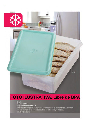 Tupperware® Practifreezee Frozen 3lt Tupperware® 0% De Bpa Apto Freezer 1