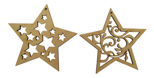 Carpincho Stars Cutouts of 10cm with Hole x 8 2