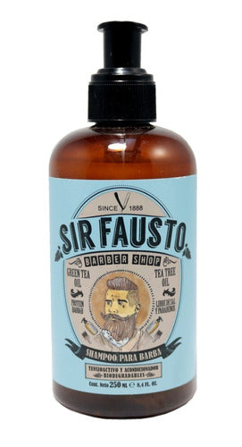 Shampoo Barba + Cera + Oleo Esencial Sir Fausto Barberia 3