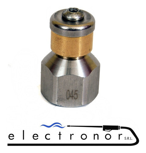 Electronor Manguera + Pico Rotativo Y Pico Fijo Destapa Cañerias X 20mt 5