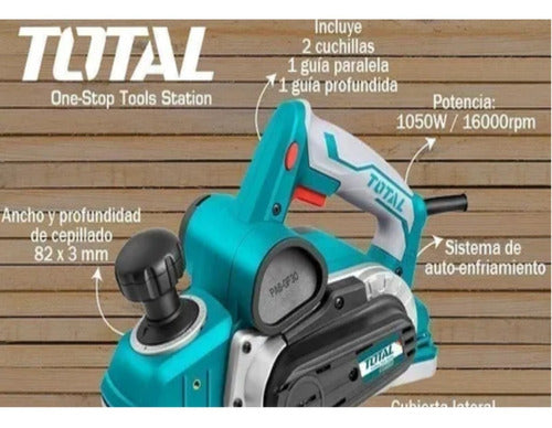 Total Electric Planer 1050W Reversible Blades CT 1