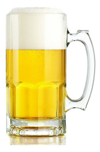 Crisa Chopp Cerveza 1 Litro Jarra Vidrio Pack X6 U 1