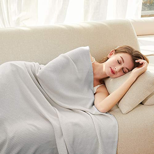 Amyhomie Cooling Blanket King Size, 100% Mantas De Bambú Par 0