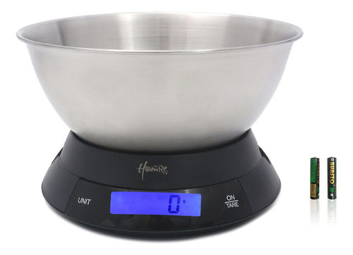 HomRe Digital Food Scale with Bowl, Kitchen Scale 0