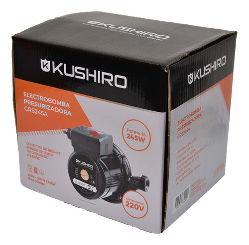 Kushiro GRS245C Pressurizing Pump for 4 or 3 Bathrooms Showers + Kitchen + Laundry 4