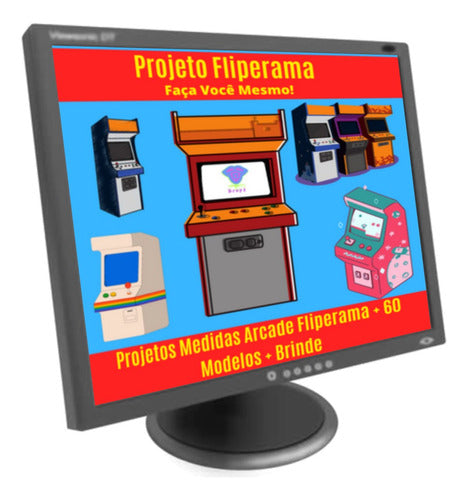 Projeto Fliperama Pdf Medidas Arcade + 60 Modelos + Brindes 0