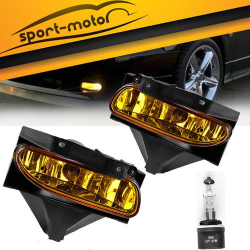 Para 1999-2004 Ford Mustang Amarillo Ámbar Niebla Luces Dela 1