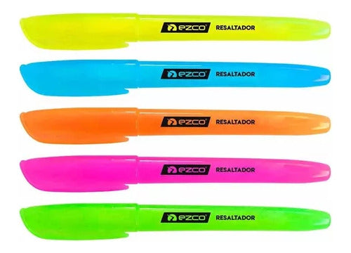 Ezco Fine Neon Chisel Highlighters X 48 Units 0