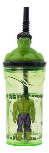 3D Characters Acrylic Cup with Straw 360ml by Stor Magic4ever 24