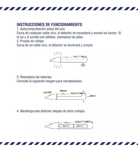 Detector De Voltaje Sin Contacto 90-1000vac Zurich Ms-8906 2