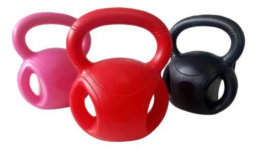Set Russian Kettlebell With Side Handle 4kg+8kg+12kg PVC 770 Store 14
