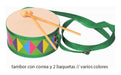 Kit Musical Infantil X 7 Pandereta Flauta Cascabel Maraca 3