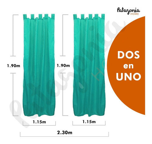 Ambience Curtain 2.30 Wide X 1.90 Long Microfiber 138