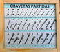 Chavetas Partidas - 5 X 50-20u. 1