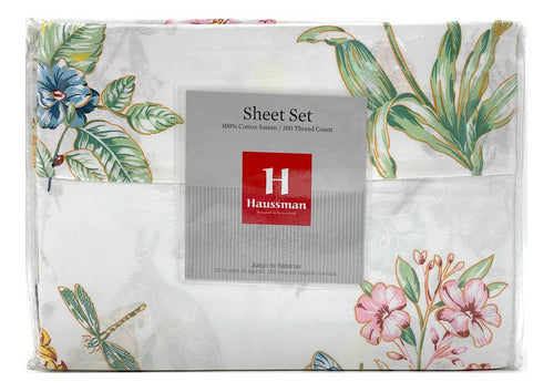 Luxurious 300 Thread Count 100% Cotton Queen Sheets Set - Various Models 13