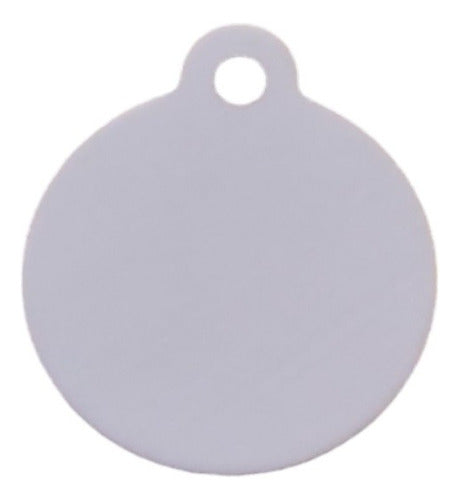 Luna Accesorios Round White Unmarked Badges 50 Pcs for Laser 0