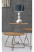 He5233 Side Table - White Legs - Light Oak Top 3