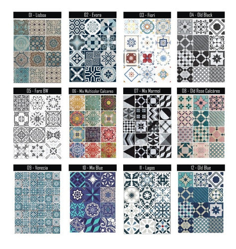 Skin Factory Vinilo Azulejo Mosaico Adhesivo 15x15 Piso X 20u Laminado 2