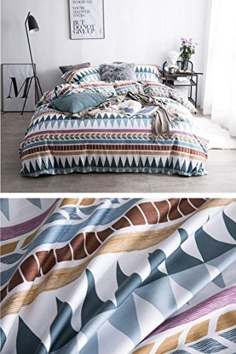 Eikei Reversible Ethnic Bohemian Style Duvet Cover Set 1