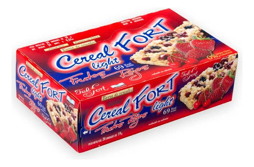 Cerealfort Red Fruits Light Cereal Bar 24-Pack 0