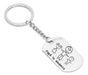 Custom Engraved Kids Drawing Keychain 0