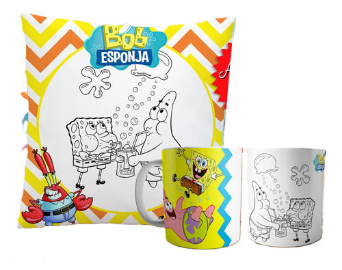 Plantillas Almohadones Tazas Colorear Dia Del Niño Infantil 0