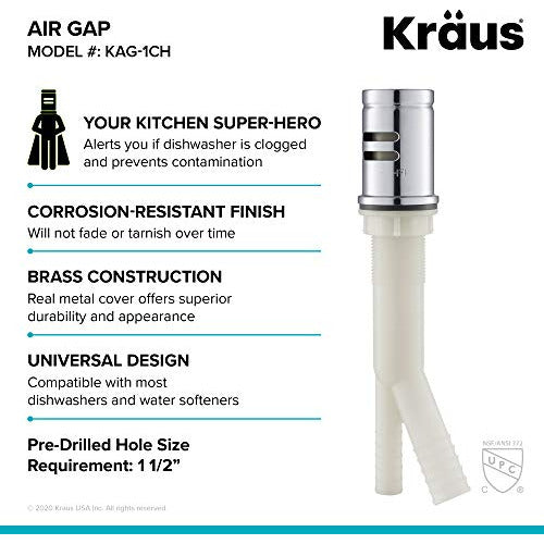 Kraus Dishwasher Air Gap - D 3