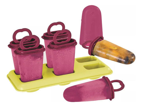 Tupperware Ice Cream Mold Set of 6 with Original Tray 1