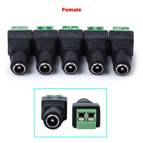 30 Pares Macho Y Hembra 2.1x5.5mm Dc Power Jack Adaptador Co 2