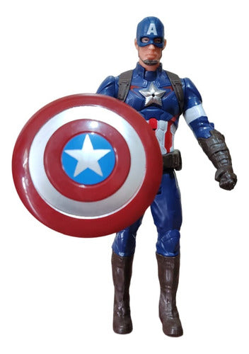 Muñeco Capitan America Luz Y Sonido Alternativo 30cm 2