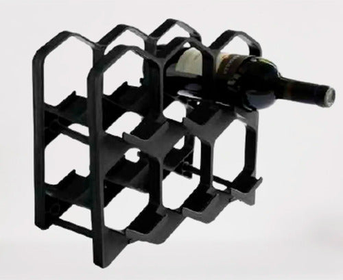 Modular Wine Rack for 6 Bottles - Stackable Wine Organizer 3