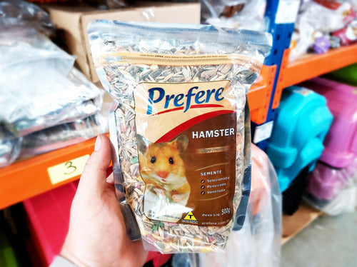 Alimento Mistura Ração Sementes Hamster Premiun Prefere 500g 1