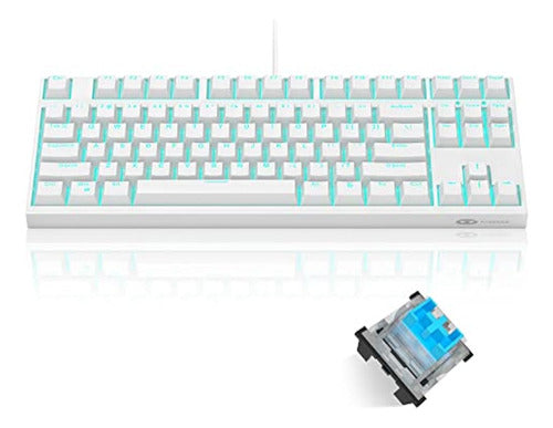 MageGee 80% Compact Mechanical Gaming Keyboard, 87 Keys TKL 0